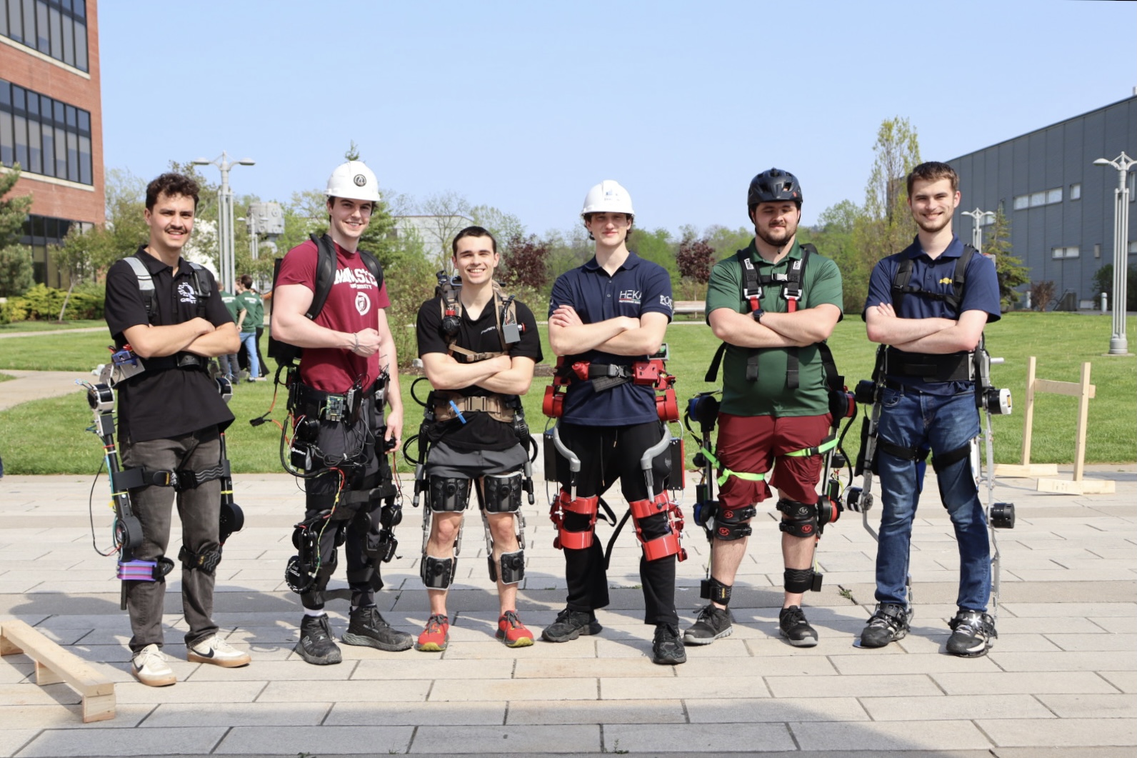 Exoskeleton pilots at ACE Competition